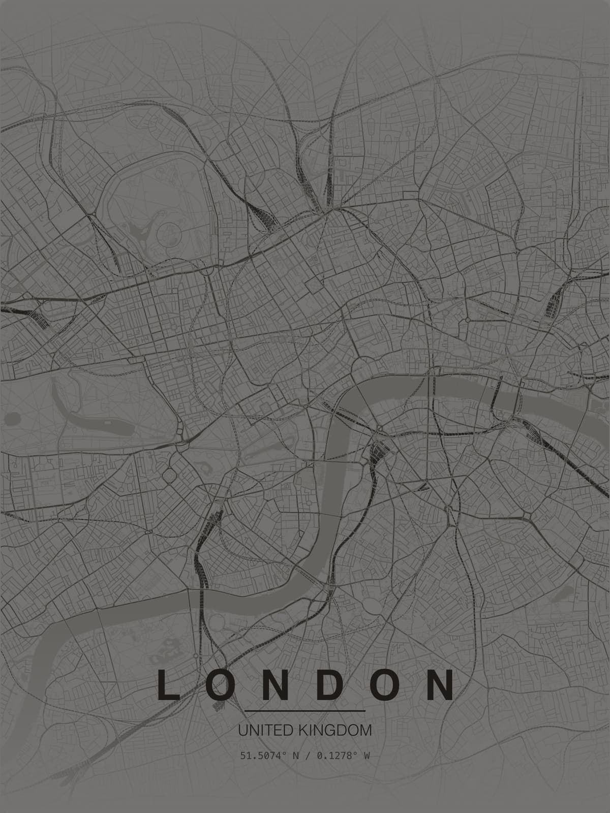 London map poster preview